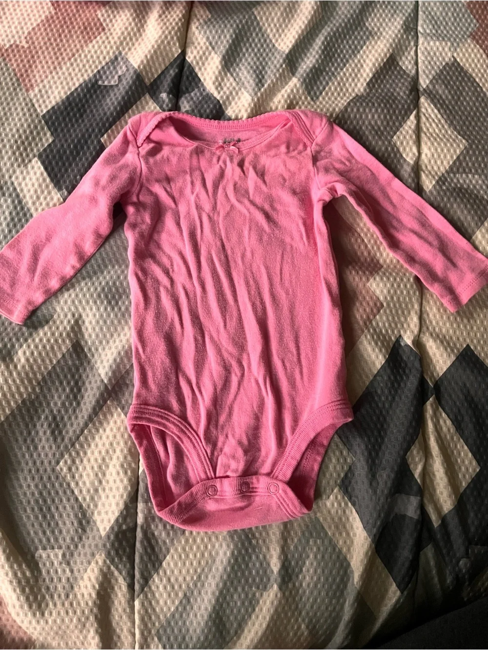 Carter's Pink Long-Sleeve Baby One-Piece Bodysuit